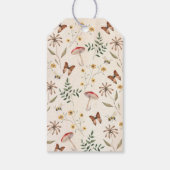 森のウッドランドベイビーシャワー感謝祭 ギフトタグ (裏面)