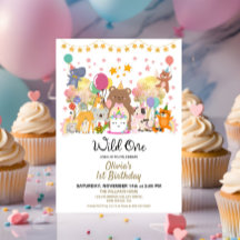 森のウッドランド ワイルドワン 誕生日パーティー