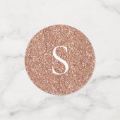 森のエレガントなばら色の金ゴールドを結婚してあなたの写真を加えて下さい コンフェッティ (スモール正面)