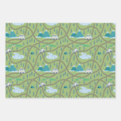 森のエレガント地図 ラッピングペーパーシート (正面3)