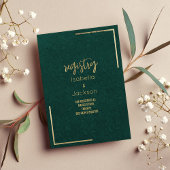 森のエレガント緑の金ゴールドフローラレース登録 エンクロージャーカード