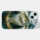 森のオオカミ Case-Mate iPhoneケース (裏面 (横))
