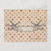 森のオオシカのバレンタインデーの郵便はがき シーズンポストカード (裏面)