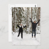森のカップル ポストカード (正面/裏面)