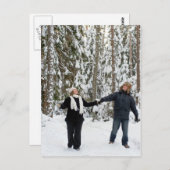 森のカップル ポストカード (正面/裏面)