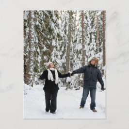 森のカップル ポストカード