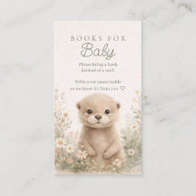 森のカワウソ ベビーシャワーのBooks for Baby挿入ページ