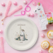 森のカワウソ 1歳の誕生日紙皿 ペーパープレート (パーティー)
