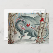 森のカードの女性 ポストカード (正面/裏面)