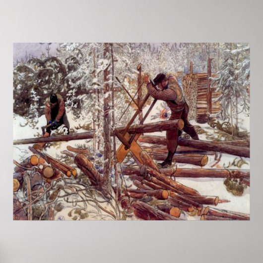 森のカール・ラーソン・ウッドカターズ ポスター (正面)