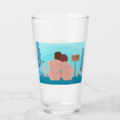 森のガラス杯 タンブラーグラス (裏面)