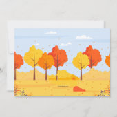 森のキツネの招待状 招待状 (裏面)