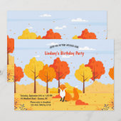 森のキツネの招待状 招待状 (正面/裏面)