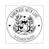 森のキツネカスタム、愛で手作り。 ラバースタンプ (インプリント)