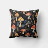 森のキノコとシダ クッション (裏面)