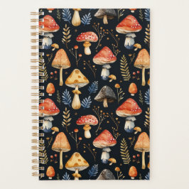 森のキノコとシダ プランナー手帳
