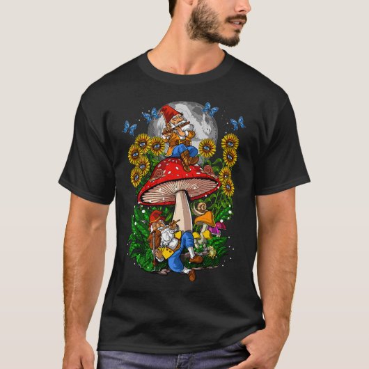 森のキノコのノーム Tシャツ (正面)