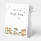 森のキノコの赤ちゃんシャワー フェイバーボックス (裏面サイド)