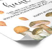 森のキノコ – おしゃぶり狩り赤ちゃんシャワーゲーム ポスター (角)