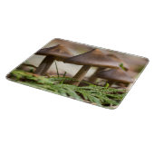 森のキノコ カッティングボード (角)