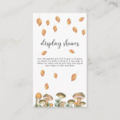 森のキノコ – シャワーを表示 エンクロージャーカード (正面)