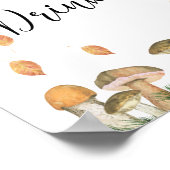 森のキノコ – ドリンク ポスター (角)