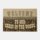 森のキャビンへようこそ ドアマット (正面)