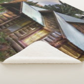 森のキャビン シェルパブランケット (3/4)