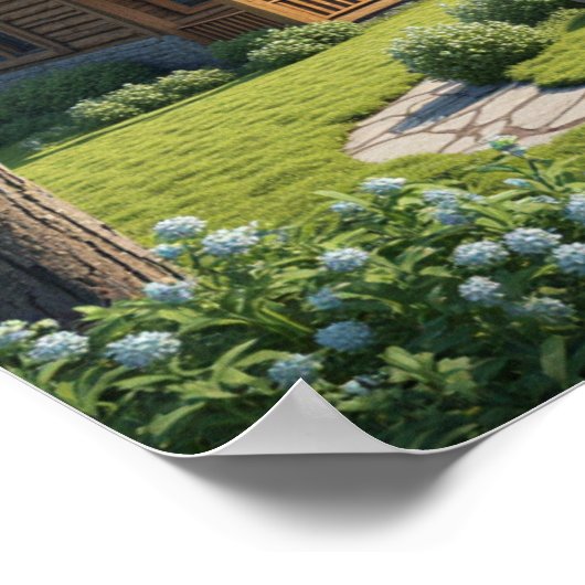 森のキャビン ポスター (角)