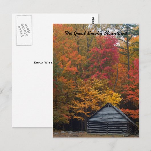 森のキャビン ポストカード (正面/裏面)