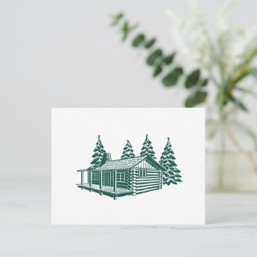 森のキャビン… ポストカード (スタンド正面)