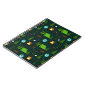 森のキャンファイア、ハッピーキャンパーおもしろい、キャンプ、E ノートブック (左側)