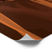 森のキャンプファイア。 ポスター (角)