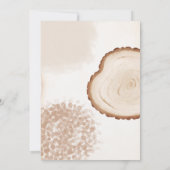 森のキュートなぬいぐるみたち ベビーシャワー 招待状 (裏面)