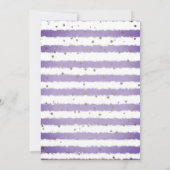 森のキュートな動物 水彩 赤ちゃんのシャワー 招待状 (裏面)