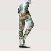 森のクジャクの鳥 レギンス (右)