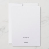 森のクマのフェリズ・ナビダッド シーズンカード (裏面)