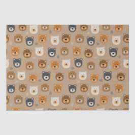 森のクマの可愛い子供たち 薄葉紙