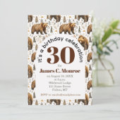 森のクマの誕生日おめでとう 招待状 (スタンド正面)