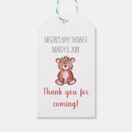 森のクマの赤ちゃんシャワーギフトタグ ギフトタグ