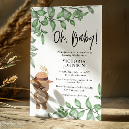 森のクマの赤ちゃん歓迎会 招待状