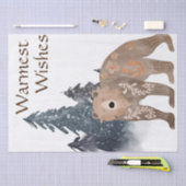 森のクリスマスにスカンジナビア 薄葉紙 (クラフト)