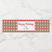 森のクリスマスウォーターボトルラベル ペットボトルラベル (シングルラベル)