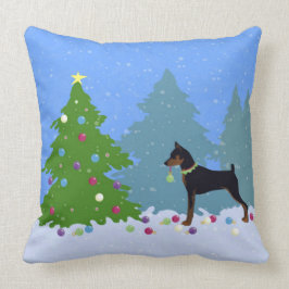 森のクリスマスツリー飾のミンピン クッション