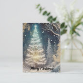 森のクリスマスツリー ポストカード (スタンド正面)