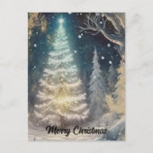 森のクリスマスツリー ポストカード (正面)