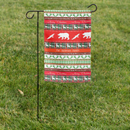 森のクリスマスパーソナライズされた ガーデンフラッグ
