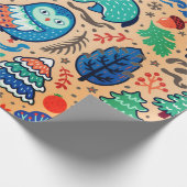 森のクリスマスラッピング紙 ラッピングペーパー (角)