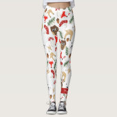 森のクリスマス休暇パターンで レギンス (正面)