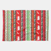 森のクリスマス キッチンタオル (横)